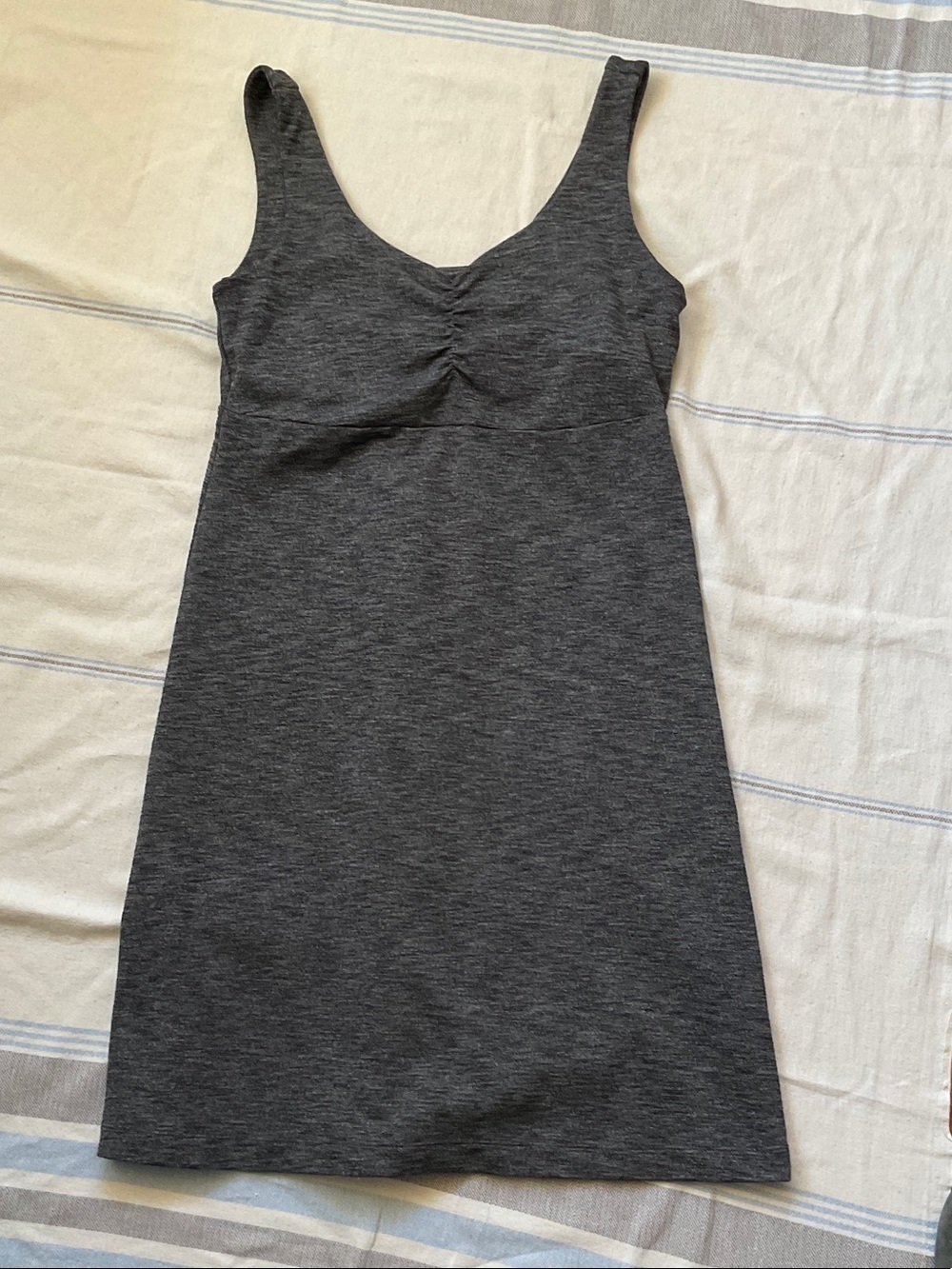 Kuhl Charcoal Heather Gray Sleeveless Knit Stretch Dress